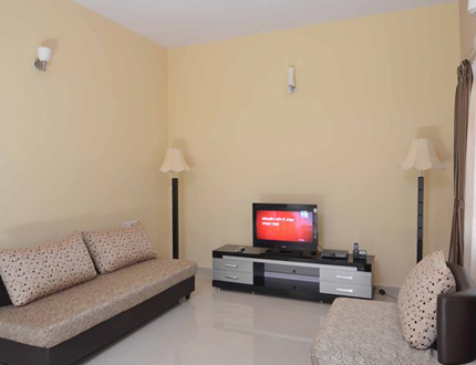 Master bedroom | Alcove  Service Apartments in Hennur road, Bangalore