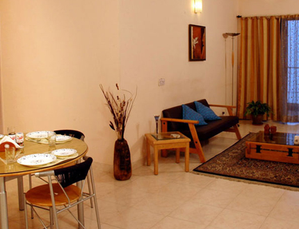 Living room | Service apartments  in Bangalore