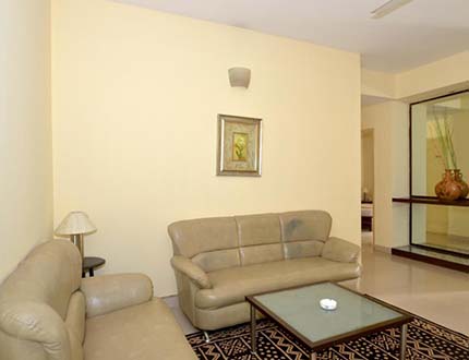 Living Room |Book Alcove Service Apartments in Bangalore