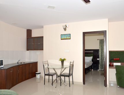 Fully Furnished Service Apartments in Koramangala, Bangalore | living area