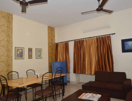 Fully furnished Service apartments in Kolkata | Living Area